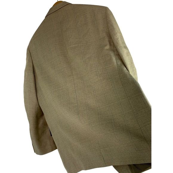 Oscar De La Renta Sport Coat 42R Silk Linen Wool 3 Button EUC 6343 Ventless - Picture 8 of 9